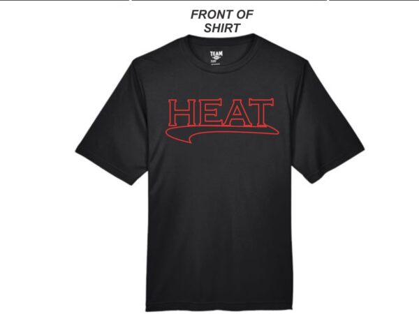 WACO HEAT BLACK & RED FAN TEE (DRI-FIT)